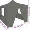 vidaXL - Vouwtent - pop-up - met - 4 - zijwanden - 3x3 - m - antraciet