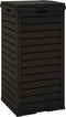 vidaXL - Vuilnisbak - voor - buiten - 41x41x86 - cm - polypropeen - zwart