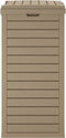 vidaXL - Vuilnisbak - voor - buiten - 41x41x86 - cm - polypropeen - lichtbruin
