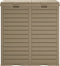 vidaXL - Vuilnisbak - voor - buiten - 78x41x86 - cm - polypropeen - lichtbruin