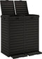 vidaXL - Vuilnisbak - voor - tuin - 78x41x86 - cm - polypropeen - zwart