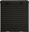 vidaXL - Vuilnisbak - voor - tuin - 78x41x86 - cm - polypropeen - zwart