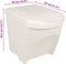 vidaXL - Vuilnisbakken - 3 - st - stapelbaar - 75 - L - polypropeen - wit