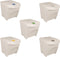 vidaXL - Vuilnisbakken - 3 - st - stapelbaar - 75 - L - polypropeen - wit