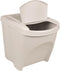 vidaXL - Vuilnisbakken - 3 - st - stapelbaar - 75 - L - polypropeen - wit