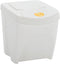 vidaXL - Vuilnisbakken - 4 - st - stapelbaar - 100 - L - polypropeen - wit