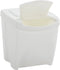 vidaXL - Vuilnisbakken - 4 - st - stapelbaar - 100 - L - polypropeen - wit
