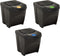 vidaXL - Vuilnisbakken - 4 - st - stapelbaar - 100 - L - antracietkleurig
