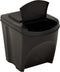 vidaXL - Vuilnisbakken - 4 - st - stapelbaar - 100 - L - antracietkleurig