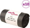 vidaXL - Vuilniszakken - 250 - st - 35 - l - zwart