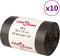 vidaXL - Vuilniszakken - 250 - st - 60 - l - zwart