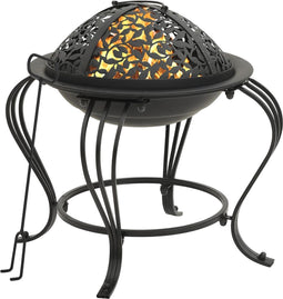 vidaXL - Vuurplaats - met - pook - 49 - cm - staal