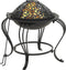 vidaXL - Vuurplaats - met - pook - 49 - cm - staal