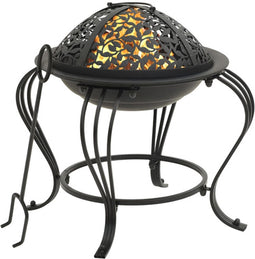 vidaXL - Vuurplaats - met - pook - 49 - cm - staal