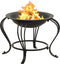 vidaXL - Vuurplaats - met - pook - 49 - cm - staal