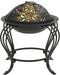 vidaXL - Vuurplaats - met - pook - 49 - cm - staal
