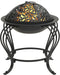 vidaXL - Vuurplaats - met - pook - 49 - cm - staal