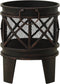 vidaXL - Vuurplaats - met - pook - ø42x54 - cm - staal
