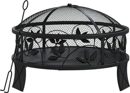 vidaXL - Vuurplaats - met - pook - XXL - 50 - cm - staal