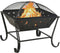 vidaXL - Vuurplaats - met - pook - XXL - 62 - cm - staal