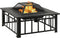 vidaXL - Vuurplaats - met - pook - XXL - 79x79x46,5 - staal