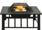 vidaXL - Vuurplaats - met - pook - XXL - 81x81x47 - cm - staal