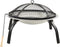 vidaXL - Vuurschaal - en - barbecue - 2-in-1 - met - pook - 56x56x49 - cm - rvs