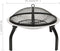 vidaXL - Vuurschaal - en - barbecue - 2-in-1 - met - pook - 56x56x49 - cm - rvs
