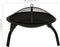 vidaXL - Vuurschaal - en - barbecue - 2-in-1 - met - pook - 56x56x49 - cm - staal