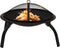vidaXL - Vuurschaal - en - barbecue - 2-in-1 - met - pook - 56x56x49 - cm - staal