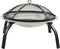 vidaXL - Vuurschaal - en - barbecue - 2-in-1 - met - pook - 56x56x49 - cm - rvs