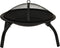 vidaXL - Vuurschaal - en - barbecue - 2-in-1 - met - pook - 56x56x49 - cm - staal