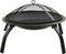vidaXL - Vuurschaal - en - barbecue - 2-in-1 - met - pook - 56x56x49 - cm - staal