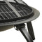 vidaXL - Vuurschaal - en - barbecue - 2-in-1 - met - pook - 56x56x49 - cm - staal