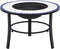 vidaXL - Vuurschaal - mozaïek - 68 - cm - keramiek - blauw - en - wit