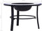 vidaXL - Vuurschaal - mozaïek - 68 - cm - keramiek - blauw - en - wit