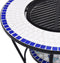 vidaXL - Vuurtafel - mozaïek - 68 - cm - keramiek - blauw - en - wit