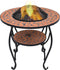 vidaXL - Vuurtafel - mozaïek - 68 - cm - keramiek - terracottakleurig