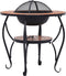 vidaXL - Vuurtafel - mozaïek - 68 - cm - keramiek - terracottakleurig
