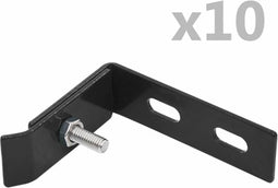 vidaXL - Wand - hoekverbinding - 10 - sets - antraciet