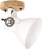 vidaXL Wand-/plafondlampen industrieel 2 st E27 20x25 cm wit