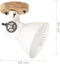 vidaXL Wand-/plafondlampen industrieel 2 st E27 20x25 cm wit