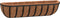 vidaXL Wandbakken 2 st met kokosvezel 61x19x16 cm staal zwart