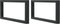 vidaXL - Wandbeugels - voor - wasbak - 2 - st - rechthoekig - staal - zwart