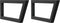 vidaXL - Wandbeugels - voor - wasbak - 2 - st - trapezium - staal - zwart