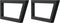 vidaXL - Wandbeugels - voor - wasbak - 2 - st - trapezium - staal - zwart