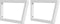 vidaXL - Wandbeugels - voor - wasbak - 2 - st - trapezium - staal - wit