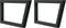 vidaXL - Wandbeugels - voor - wasbak - 2 - st - trapezium - staal - zwart