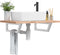 vidaXL - Wandbeugels - voor - wasbak - 2 - st - trapezium - staal - wit