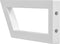 vidaXL - Wandbeugels - voor - wasbak - 2 - st - trapezium - staal - wit